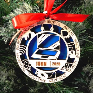 Personalized IT Christmas Ornament – Gift for IT, Programmer, Software Developer Gift