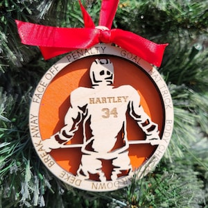 Personalized Hockey Player Christmas Ornament Gift for Hockey Player, Hockey Christmas Gift
