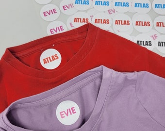 Iron On Name Labels for Kids Clothing and Supplies | Iron On Clothing Decals