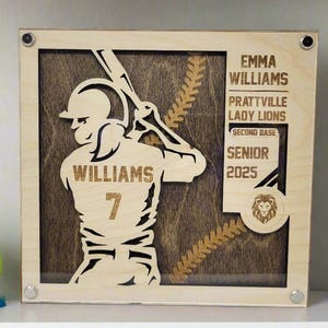 Softball Senior Night Gift, Award for Softball Player, Custom Softball Senior Gift, Softball Player Trophy, Softball Season Gift