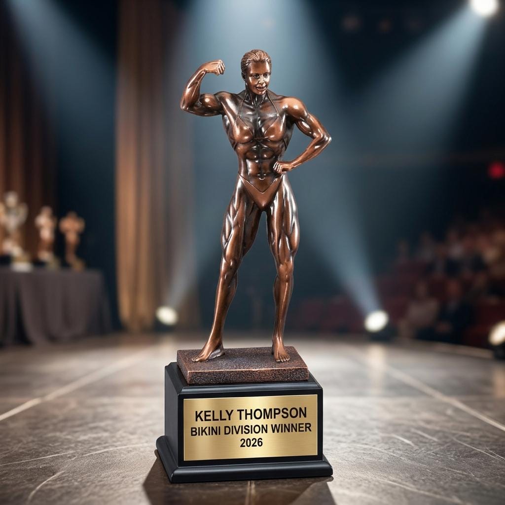 Female Bodybuilding Trophy - Etsy