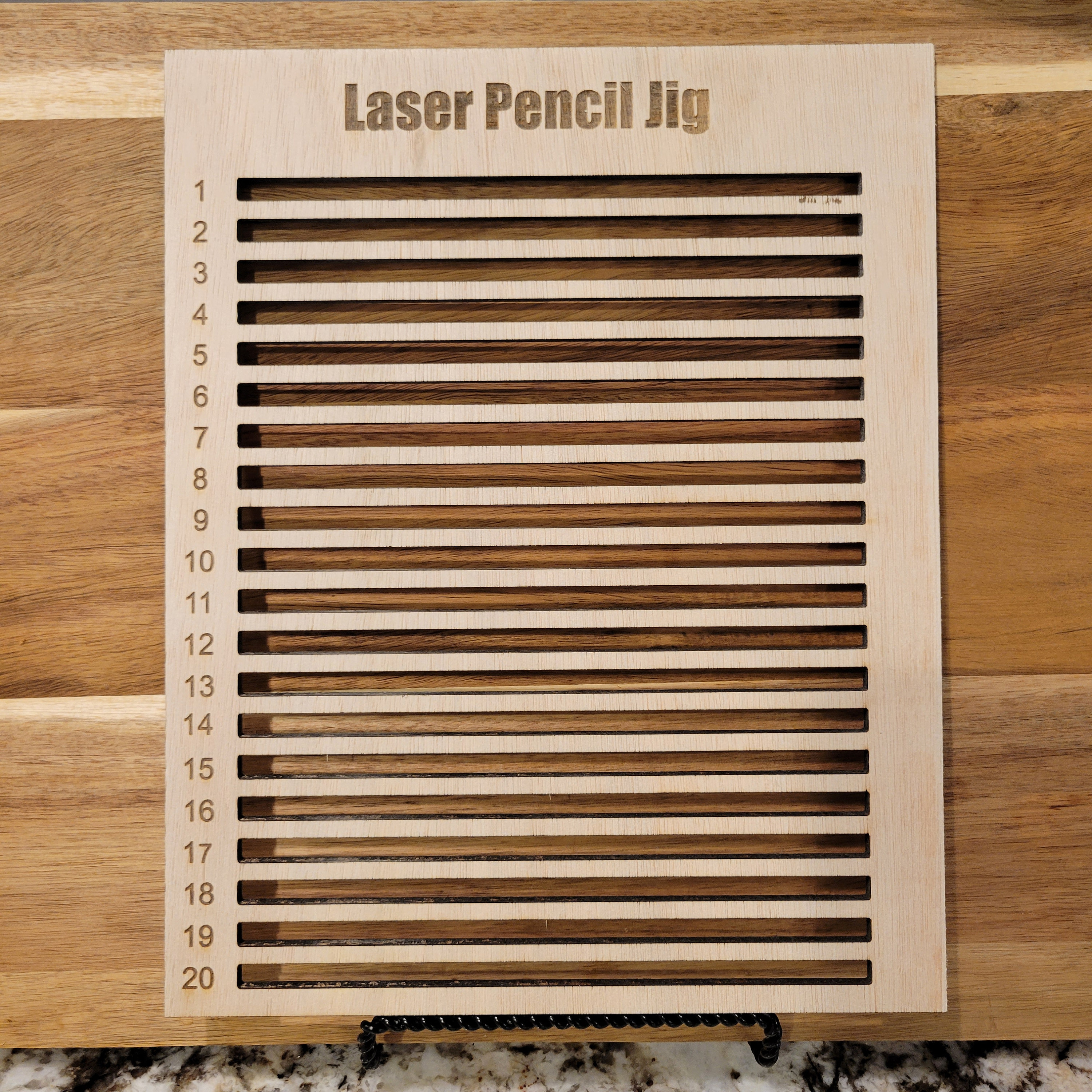 Laser Ready Pencil Jig Pencil Jig Pencil Engraving Jig for Etsy UK