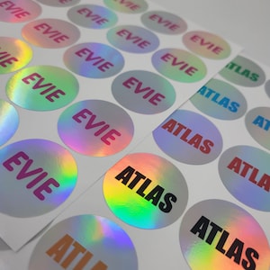 Personalized Name Labels | Full Color, Waterproof Labels for School Supplies, Daycare, Kids Name Labels
