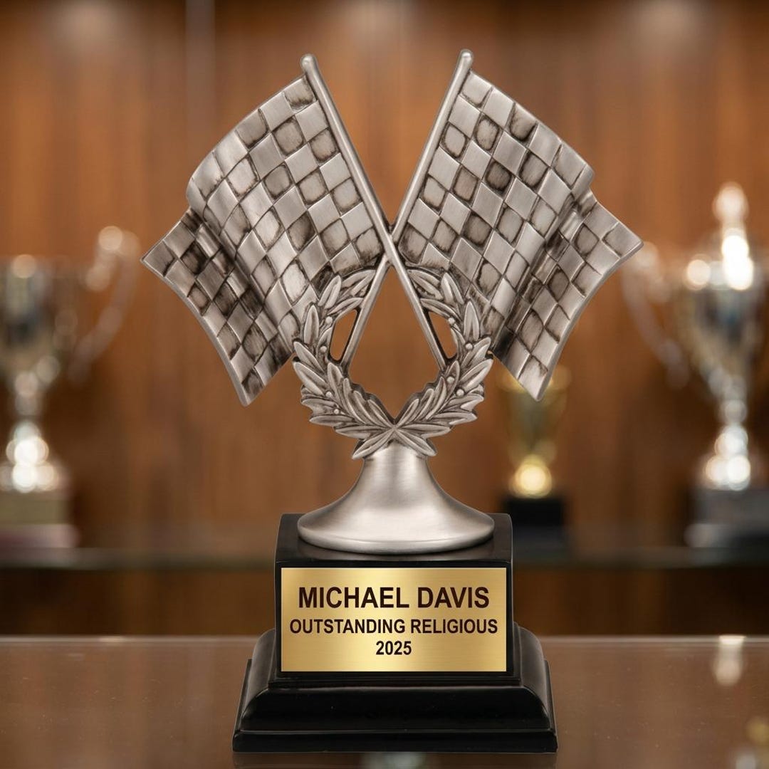 Personalized | Motor Sports Award | Custom Engraved | Racing Trophy ...