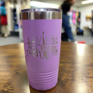 Personalized Teacher Insulated Tumbler, Engraved 20oz Insulated Tumbler - Teacher Gift