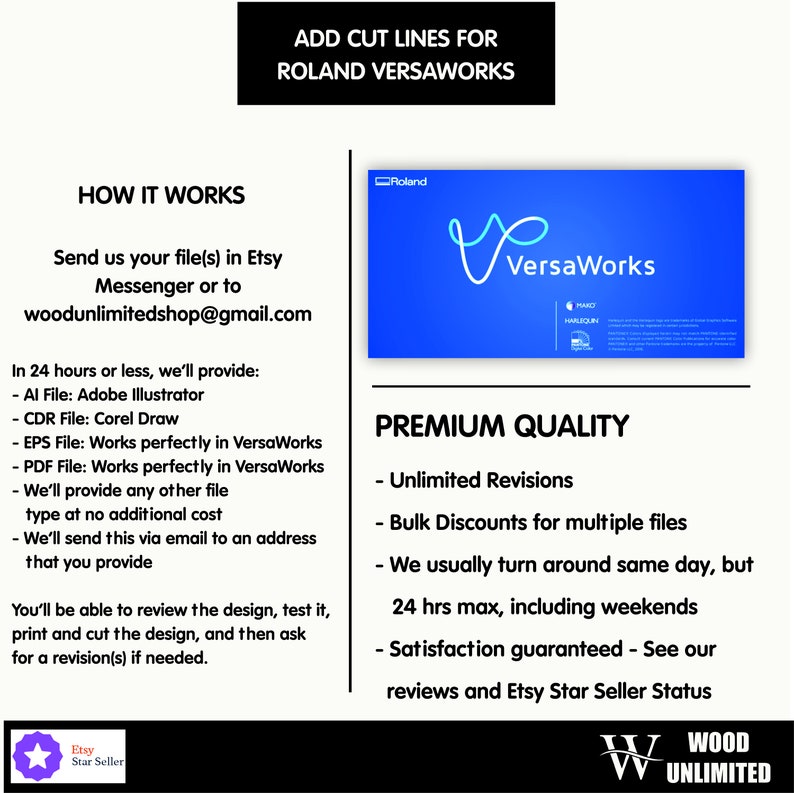 Add cut lines to image files for Roland Versa Works, Add Roland Cut lines to digital files, service to add roland versa works cut lines