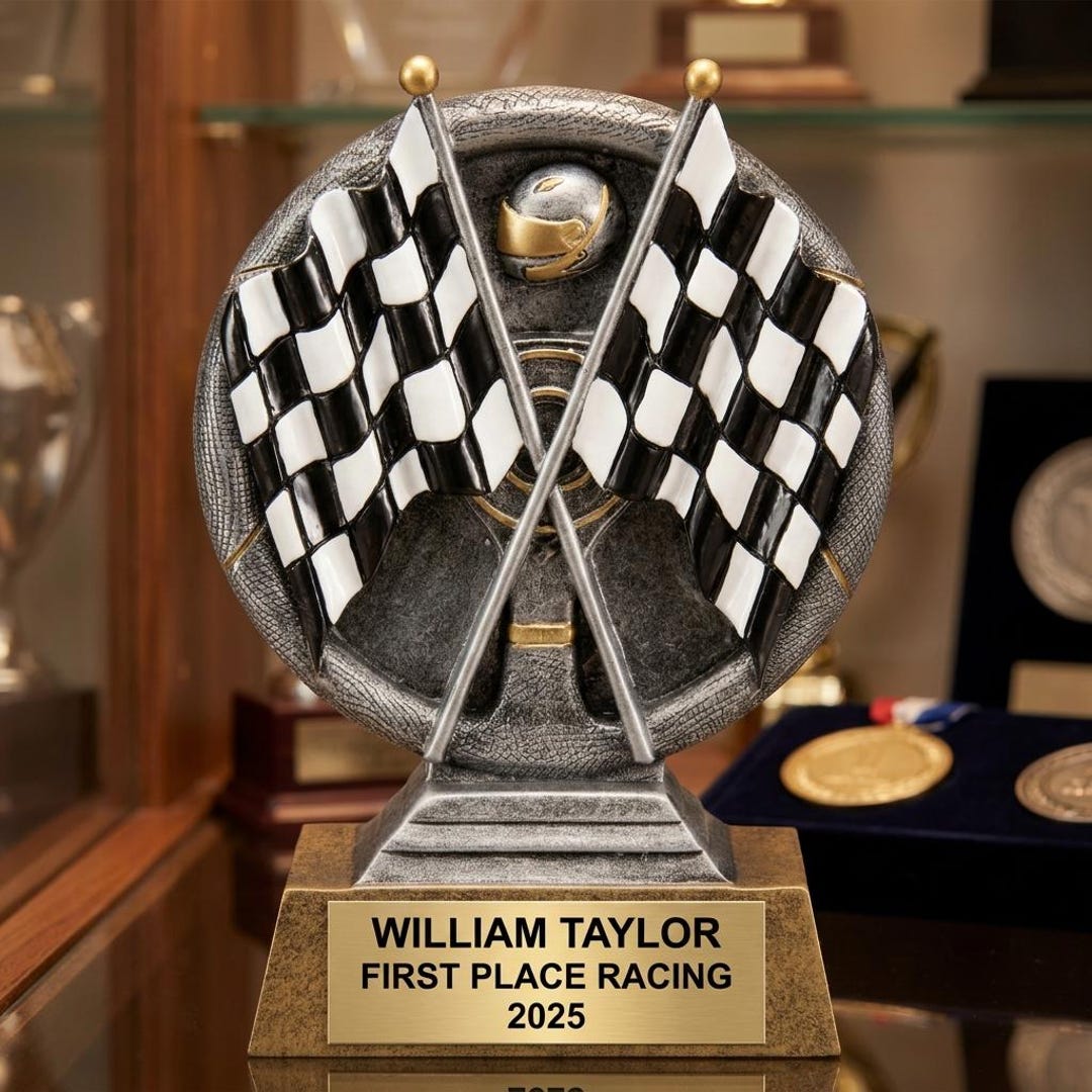 Racing Award Trophy | Personalized | Custom Engraved | Racing Gift ...