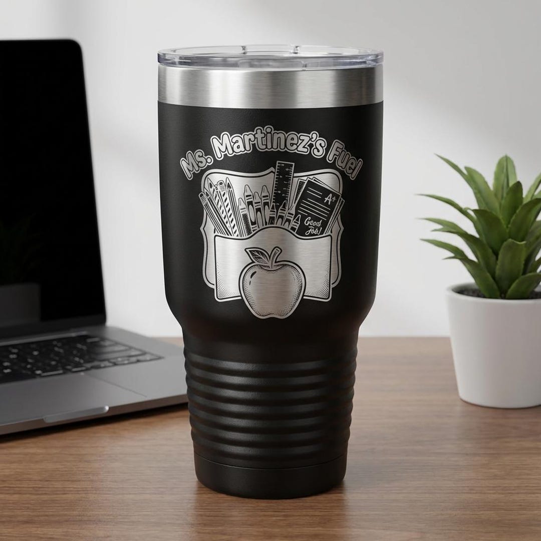 Personalized Teacher Gift Tumbler - End of Year Teacher Appreciation ...