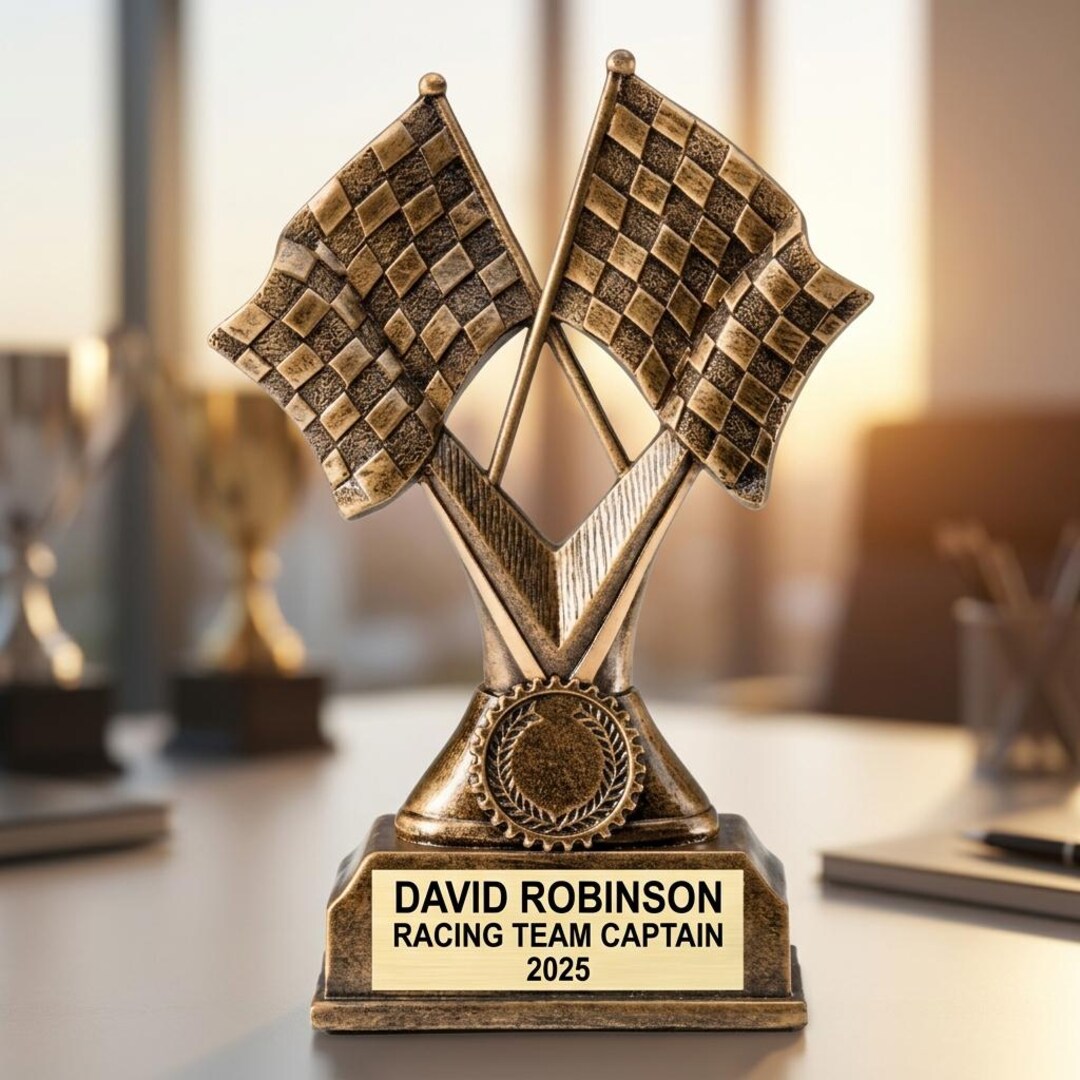 Personalized | Racing Award | Custom Engraved | Racing Trophy ...