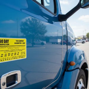 90 Day Inspection Labels for BIT / DOT Inspection, Truck Inspection ...