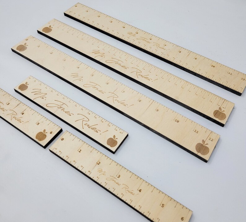 Laser Ready Ruler Files - Inch, MM and CM Rulers - Ruler Glowforge File ...