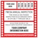 FHWA or FMCSA Inspection Labels for Annual Truck Inspections, Yearly ...
