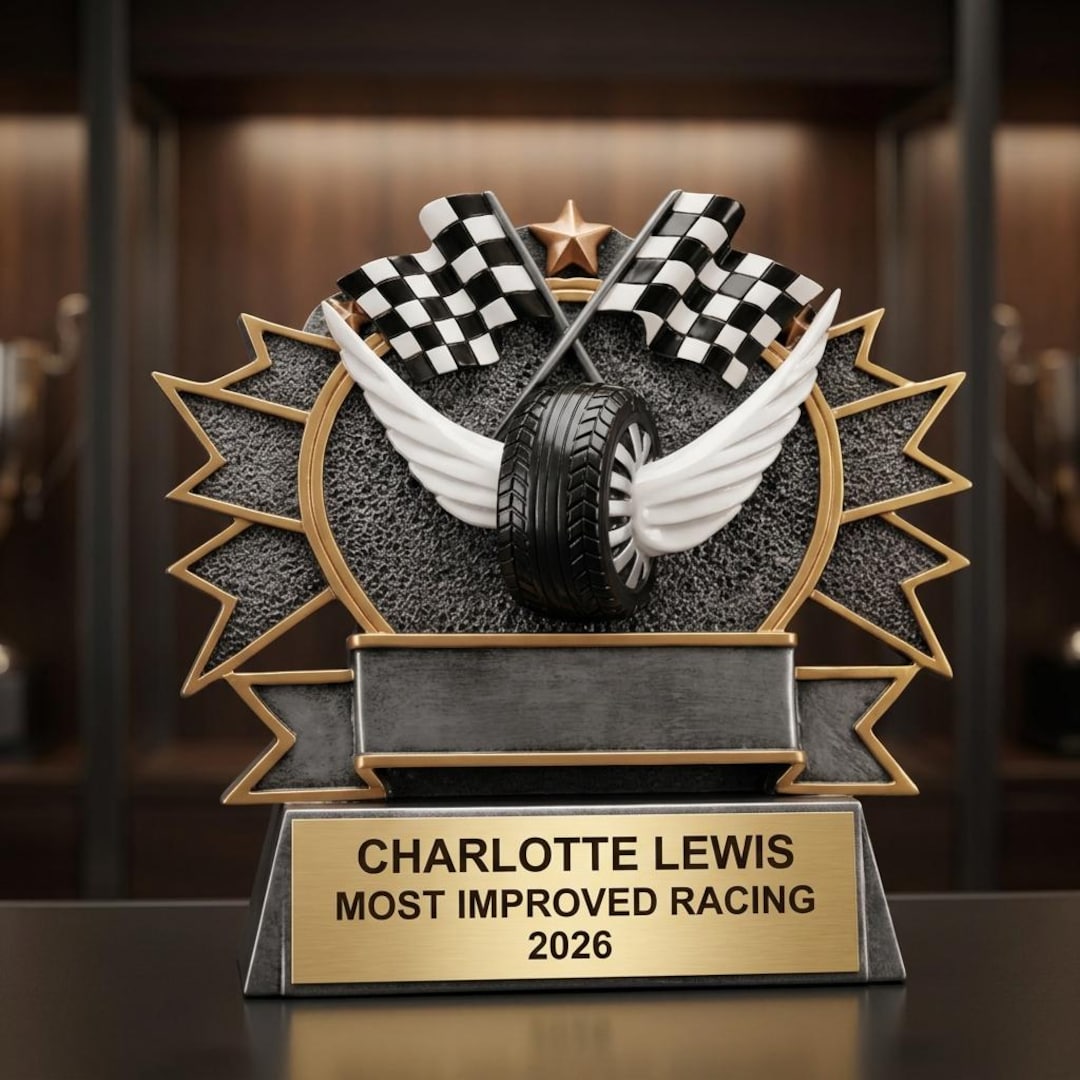 Personalized | Racing Award | Custom Engraved | Racing Trophy ...