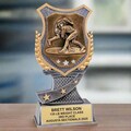 Personalized Wrestling Trophy – Personalized Trophy for Wrestlers, Wrestling Coaches, and Teams, Shield Style Trophy for Wrestling Teams