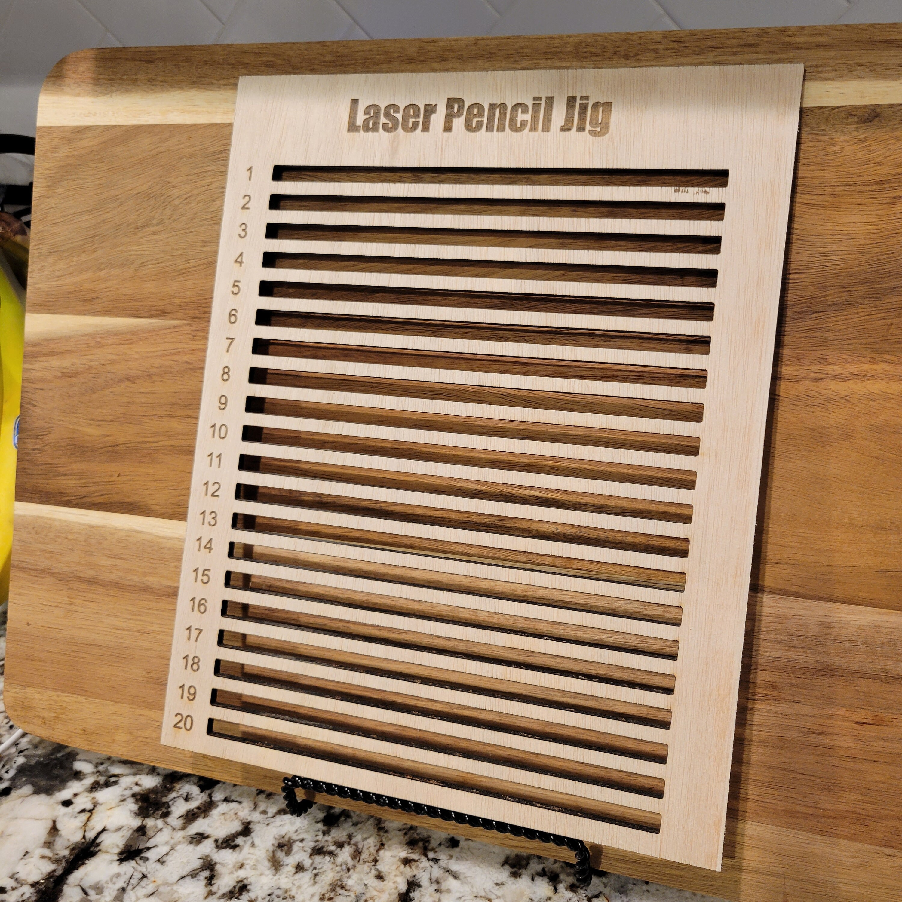 Laser Ready Pencil Jig Pencil Jig Pencil Engraving Jig for Etsy