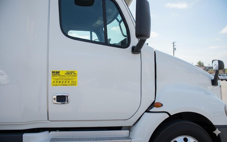 90 Day Inspection Labels for BIT / DOT Inspection, Truck Inspection ...