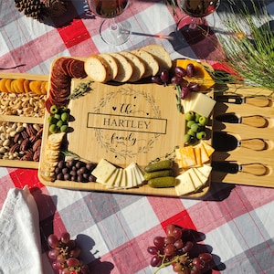 Personalized Charcuterie Board, Cutting Board Wedding Gift, Couple Christmas Gift, Bridal Shower Gift, Housewarming Gift, Anniversary Gift