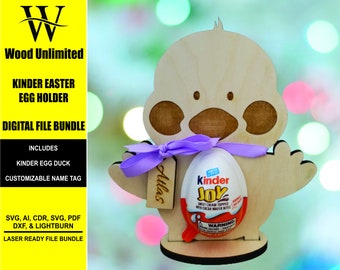 Kinder Easter Egg Holder - Easter Duckie ****FILE ONLY***