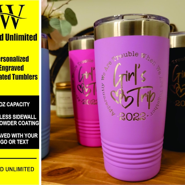 Bulk 20oz Skinny Tumblers Laser Engraved Etsy