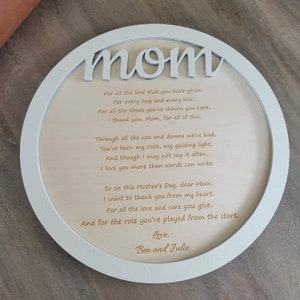 Laser Cut Digital File Bundle, Mother's Day Gift, Glowforge Files, Mother's Day Laser Cut File Download, Mum, Mom, Mother, Momma
