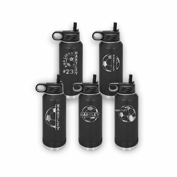 Personalised Soccer Party Water Bottle Labels - Katie J Design And