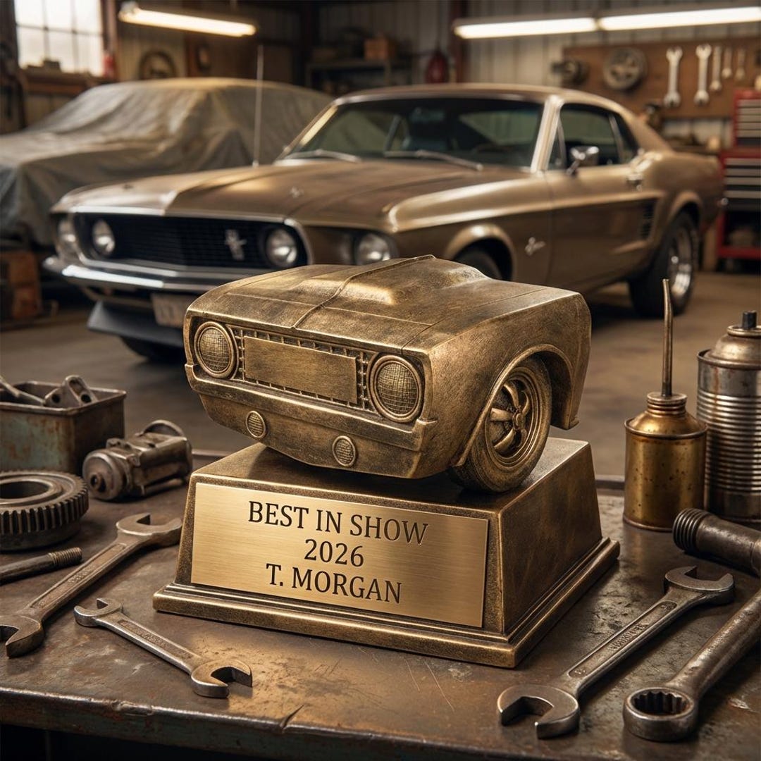 Driving Trophy Personalized Racing Award Trophy - Custom Engraved Car Show Winner ...
