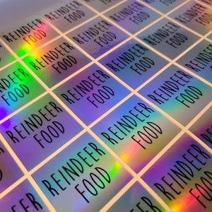 Holographic Product Labels: Customize with Logo or Text | Fast Shipping | Durable & Waterproof Stickers for Personalized Branding