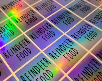 Holographic Product Labels: Customize with Logo or Text | Fast Shipping | Durable & Waterproof Stickers for Personalized Branding