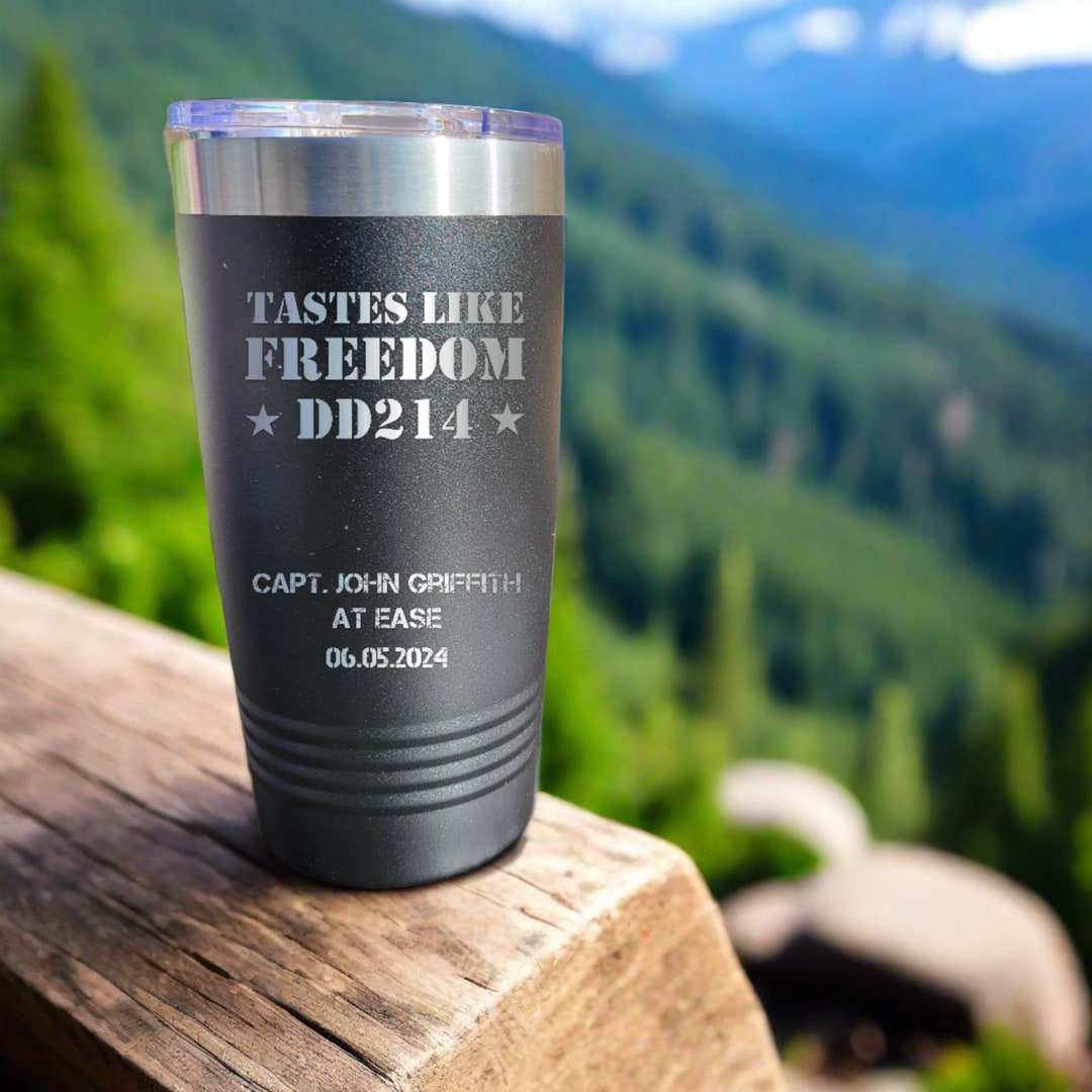 Personalized DD214 Military Retirement Gift - Personalized 20oz ...