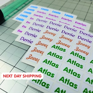 Waterproof Back to School Labels, Small Sized Name, Dishwasher Safe Stickers for School Supplies | Personalized School Supply Name Labels