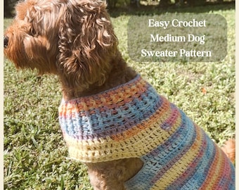 Hunde Häkelanleitung für einen außergewöhnlichen Pullover in Gr.M, PDF