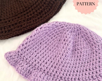Modèle facile de chapeau bob au crochet pour débutants PDF UNIQUEMENT Modèle facile de chapeau bob au crochet Modèle facile au crochet de chapeau de soleil