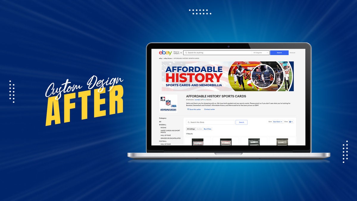Custom Ebay Store Banner and Logo Design Package Ebay Store Etsy