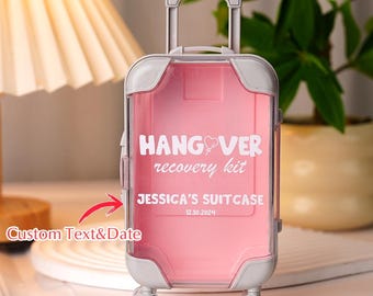 Personalized Suitcase Design Hangover Recovery Kit With Name for
