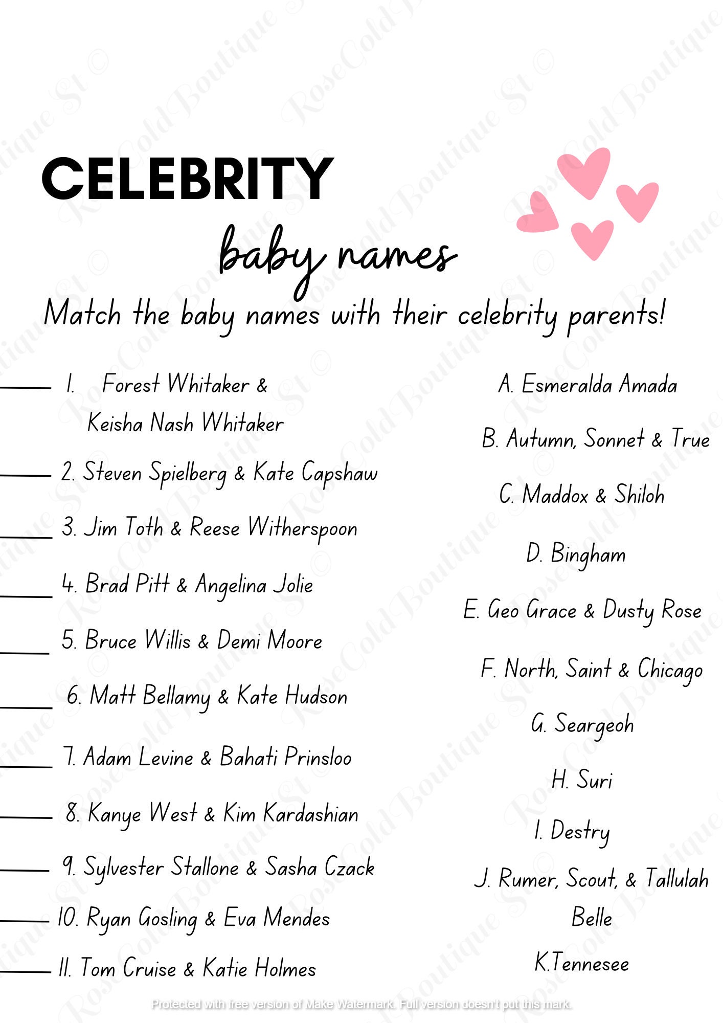 Printables for a Baby Shower, Baby Shower, Baby shower game, baby