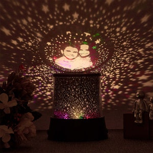 Proiettore fotografico personalizzato con luce notturna, regalo di San Valentino per l'amante