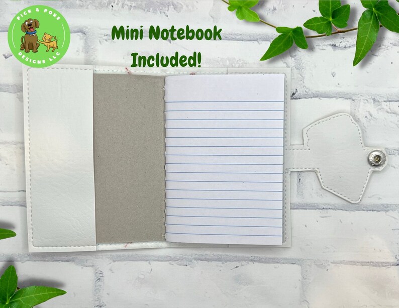 Mini Composition Notebook Cover With Metal Snap / Paper and Etsy