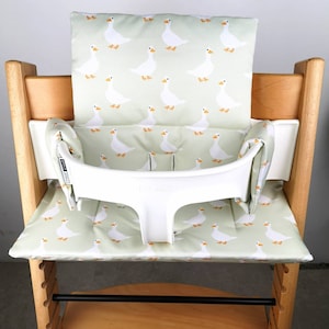 Washable seat cushion set compatible with Stokke Tripp trapp high chair