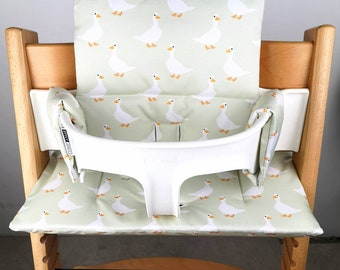 Washable seat cushion set compatible with Stokke Tripp trapp high chair