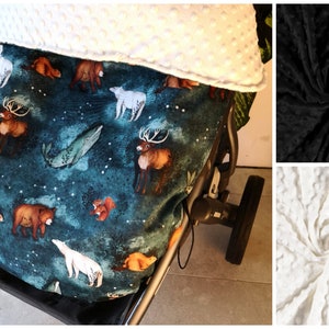 Kinderwagendecke Custom wasserdichte Kuscheldecke für Kinderwagen Uppababy Vaseline Rot