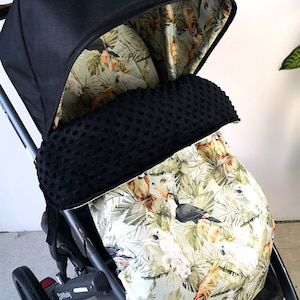 Kinderwagendecke Minty Tukane Kundenspezifische wasserdichte Decke-Abdeckung für Kinderwagen UppababyVista-Cruz