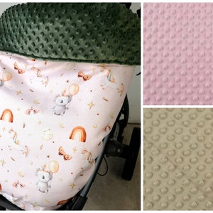 Kinderwagendecke Custom wasserdichte Kuscheldecke für Kinderwagen Uppababy Vaseline Rot