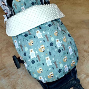 Waterproof Stroller Blanket, Universal Fit, Minky Fabric