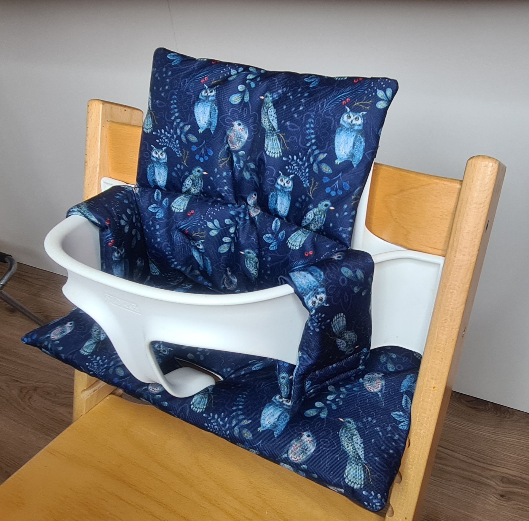 Juego De Cojines Antideslizantes Para Trona Stokke Tripp Trapp - Algodón, Lavable, 49x29 Cm, Blanco