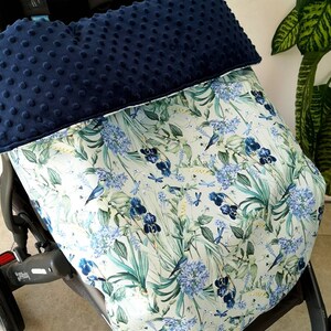 Kinderwagendecke Minty Iris Benutzerdefinierte wasserdichte Kuscheldecke für Kinderwagen Uppababy Dieses Angebot