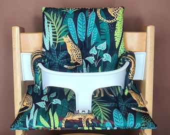 Washable seat cushion set compatible with Stokke Tripp trapp high chair