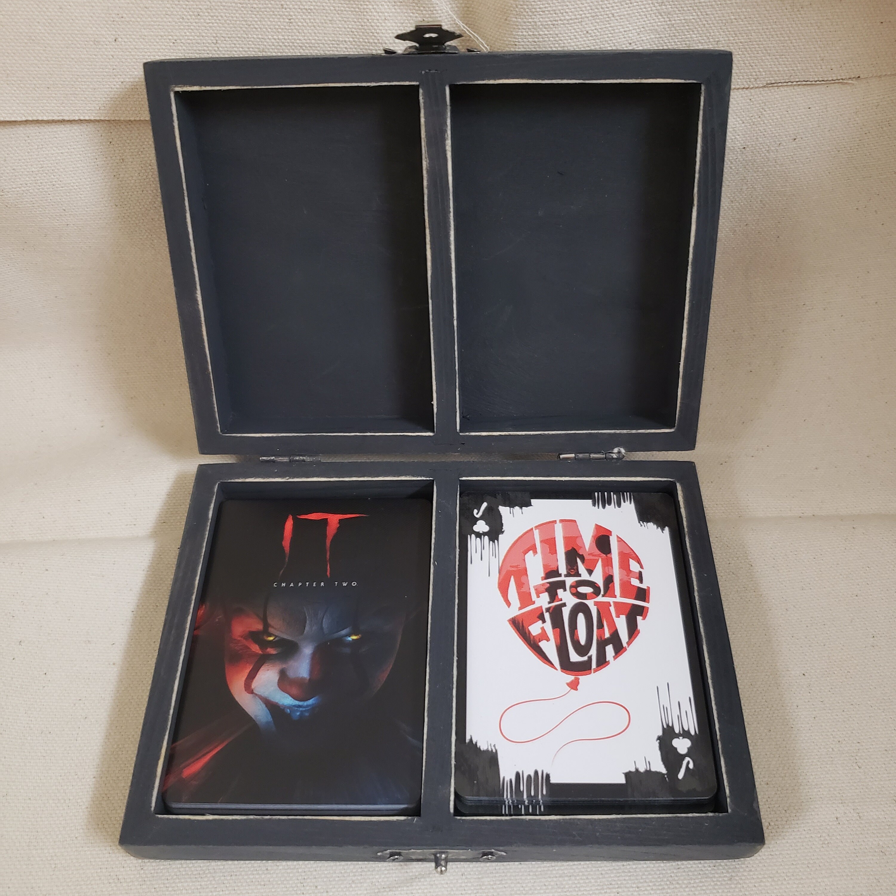 Gothic Dark Dramatic Playing Cards Box Halloween Decor Jewelry Trinket ...
