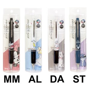 Uni Jetstream 4&1 5-weg multipen 4-kleuren balpen vulpotlood Disney Mickey Mouse Minnie Mouse Alice Stitch 101 Dalmatiërs Japan