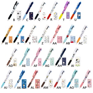 Jetstream uni 0,5 mm 3-weg balpen Snoopy Woodstock Charlie Brown Lucy Sally Luck Linus Peanuts Anime Strips Japan