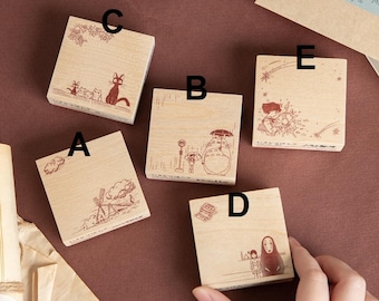 Studio Ghibli Beverly Rubber Stamp My Neighbor Totoro Laputa Castle in the Sky Kiki's Delivery Service Spirited Away Howl's Moving Castle